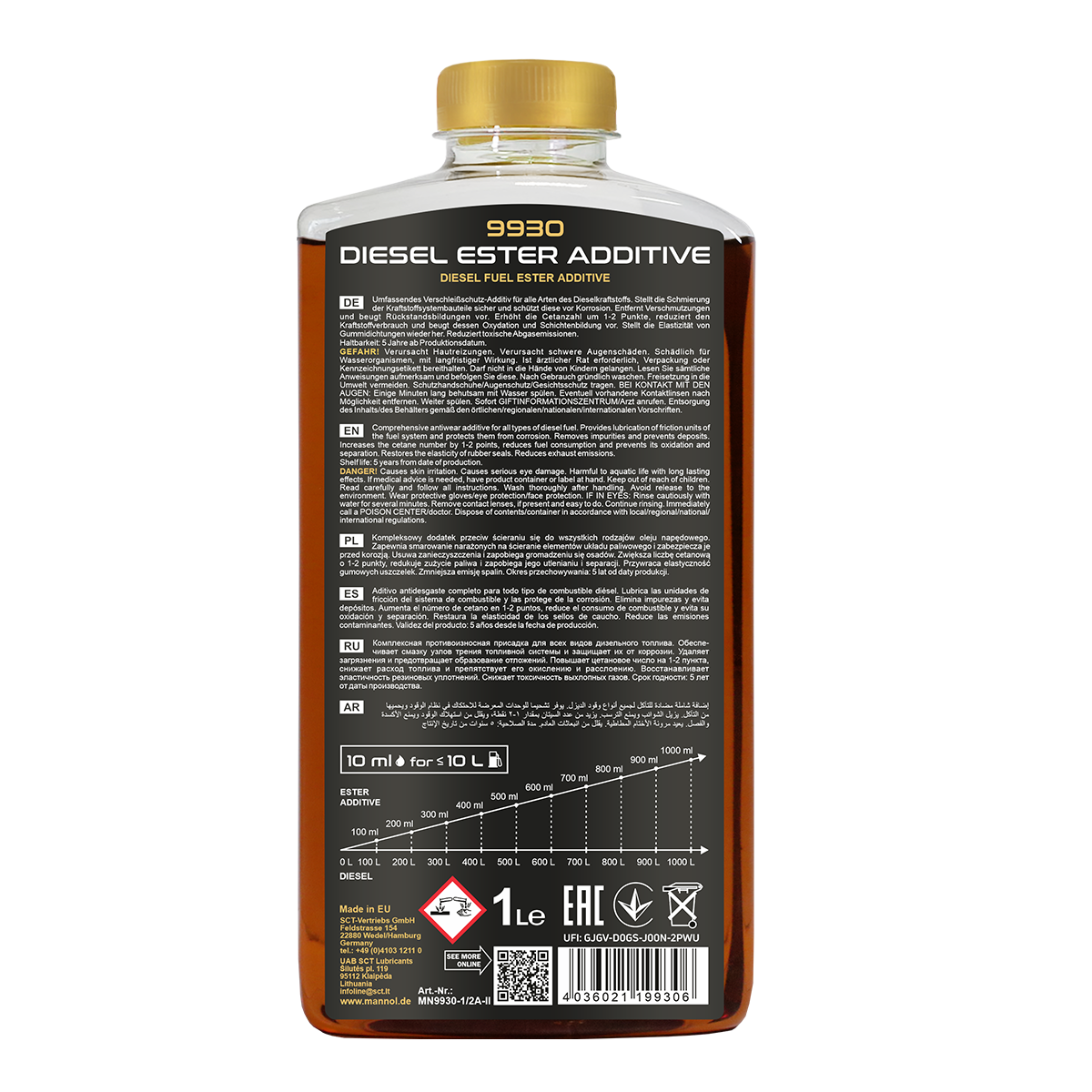 MANNOL 9930 Diesel Ester Additive for Diesel Engine