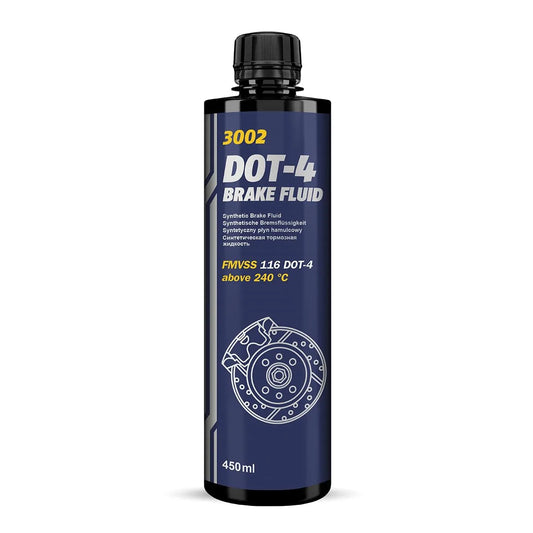 MANNOL 3002 DOT-4 Synthetic Brake Fluid for Hydraulic Systems