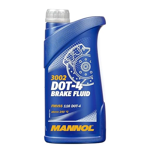 MANNOL 3002 DOT-4 Synthetic Brake Fluid FMVSS 116/SAE J1703/J1704