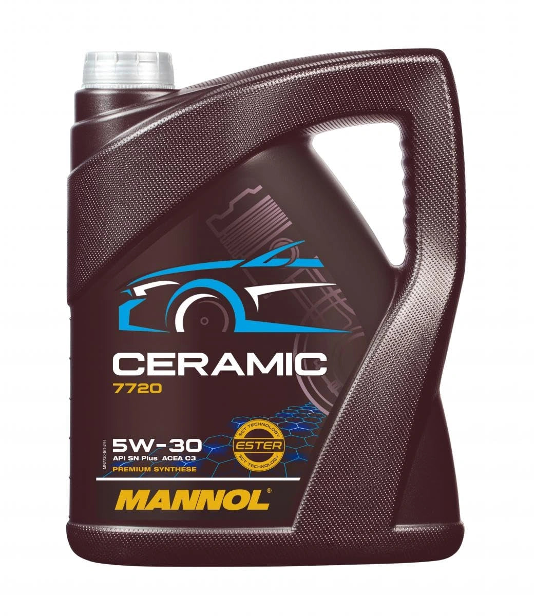 MANNOL 7720 (5L) CERAMIC SAE 5W-30 Fully Synthetic Oil (Petrol & Diesel)