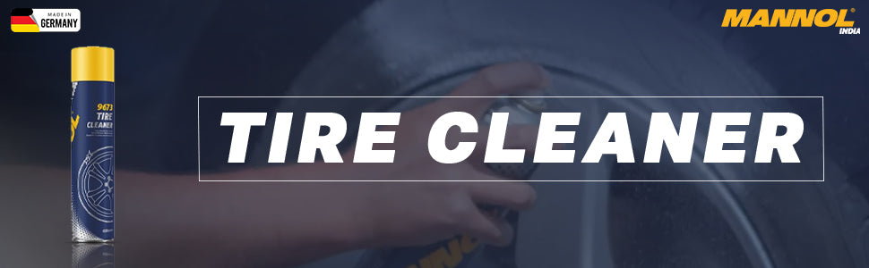 MANNOL 9673 Tire Cleaner Quick and Easy for All Types of Car Tires and Bike Tires Imported from Germany(650ML)