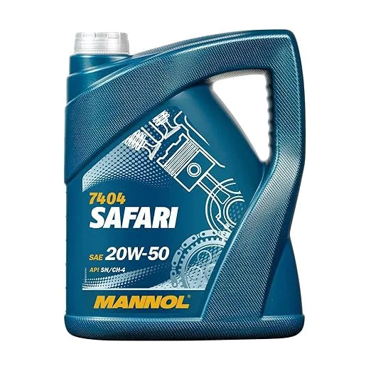 MANNOL 7404 Safari 20W-50 Engine Oil – API SN/CH-4 – For Petrol and Diesel Engines
