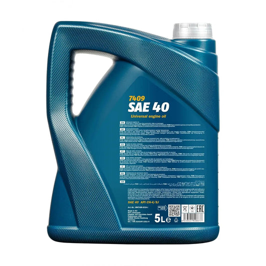 MANNOL 7409 SAE 40 Engine Oil for Diesel Engines - API CH-4/SJ Mineral Quality| Imported from Germany