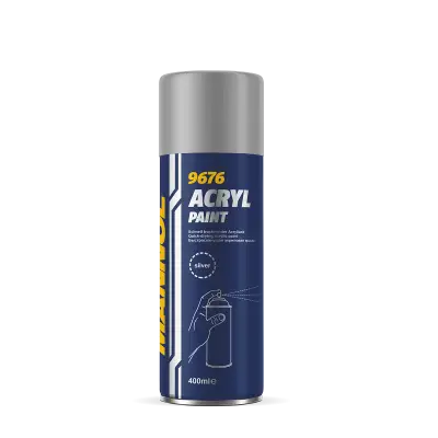 MANNOL 9676 Acryl Paint Silver Quick-drying Silver Paint For Car - Imported From Germany(450ML)