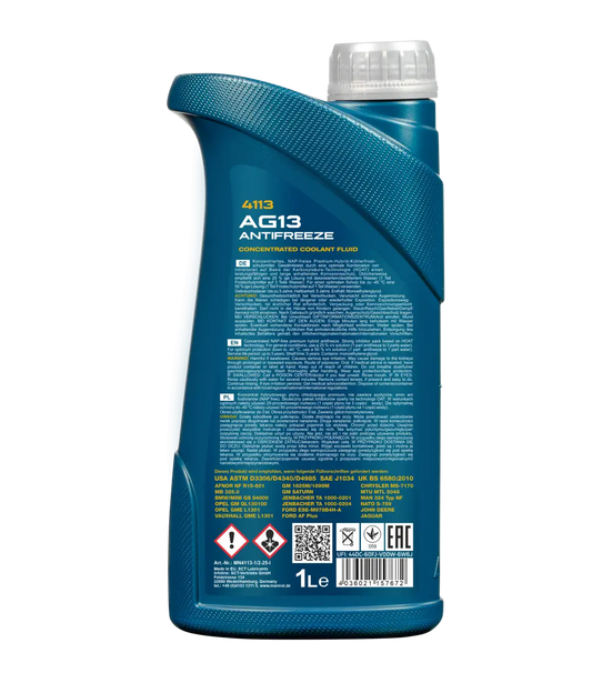 MANNOL 4113 Antifreeze AG13 Hightec | MB 325.0 | Imported from Germany