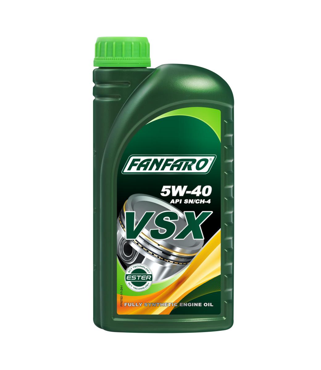 FANFARO 6702 VSX 5W-40 Fully Synthetic Engine Oil for Petrol & Diesel Cars | Imported from Germany |
