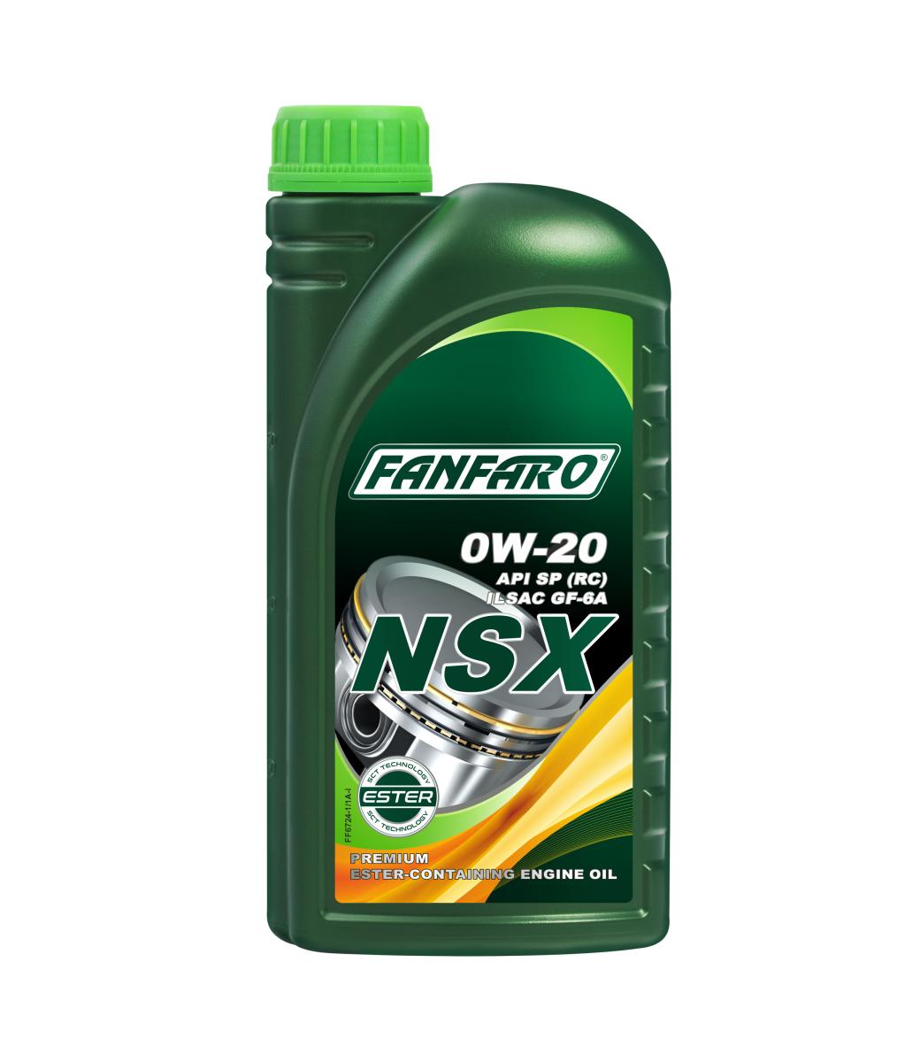 FANFARO 6724 NSX SAE 0W-20 API SP (RC) ILSAC GF-6A PREMIUM ESTER-CONTAINING ENGINE OIL FOR PETROL ENGINES IMPORTED FROM GERMANY