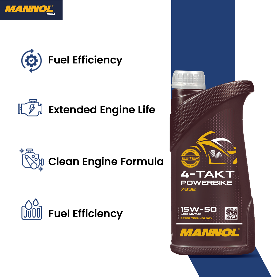 MANNOL 7832 TAKT Engine Oil – Reliable Lubrication for 4-Stroke Engines