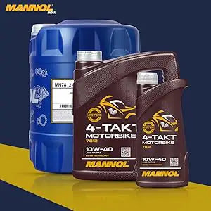 MANNOL 7812 4-Takt Motorbike Oil SAE 10W-40 API Synthetic Ester Engine Oil (1L) | Imported from Germany