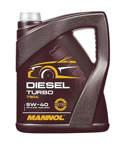 MANNOL 7904 DIESEL TURBO SAE 5W-40 API CJ-4/SL ACEA A3/B4 SYNTHETIC IMPORTED FROM GERMANY 5 L