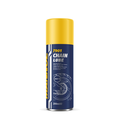 MANNOL 7901 Chain Lube | Fully Synthetic Chain Spray For drive chains of Bike| ATVs | Scooters and other vehicles | Imported From Germany(200ml)