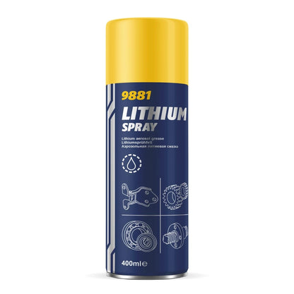 MANNOL 9881 Lithium Grease Spray – Multi-Purpose Lubricant (400ml)