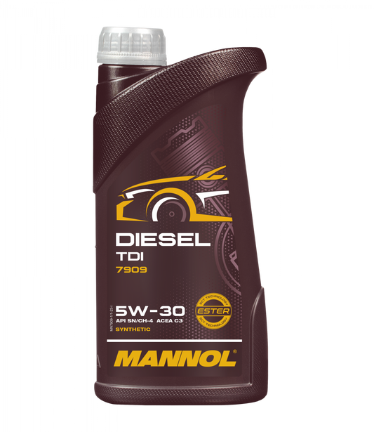 MANNOL 7909 Diesel TDI SAE 5W-30 API SN/CH-4 ACEA C2 ACEA C3 FULLY SYNTHETIC ENGINE OIL FOR PETROL AND DIESEL ENGINES
