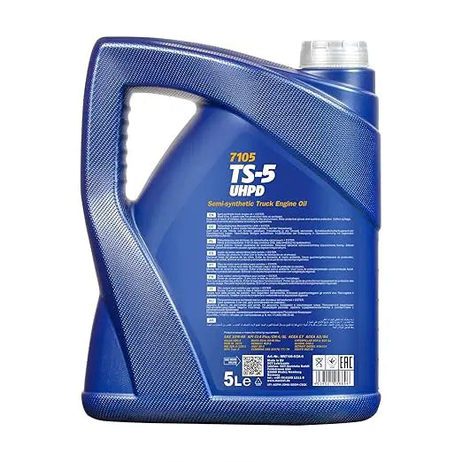 MANNOL 7105 TS-5 10W-40 Engine Oil - 5L Semi-Synthetic API CI-4 Plus | Imported from Germany
