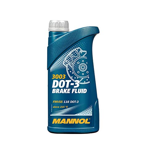 MANNOL 3003 DOT-3 Synthetic Brake Fluid – SAE J1703 | FMVSS 116 – For Cars and Trucks