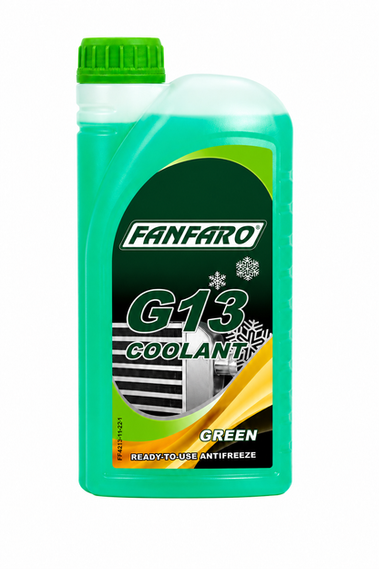 FANFARO 4213 G13 Ready-to-Use Antifreeze & HOAT Engine Coolant  – Imported from Germany