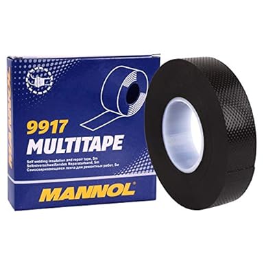 MANNOL 9917 Multitape | Electrical Insulation | High temperatures | Water Pipes | Indoor & Outdoor | Household | Quick Fix | Sealing Tape | Imported From Germany (5M)