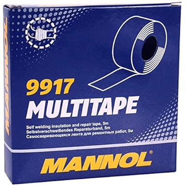 MANNOL 9917 Multitape | Electrical Insulation | High temperatures | Water Pipes | Indoor & Outdoor | Household | Quick Fix | Sealing Tape | Imported From Germany (5M)