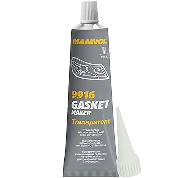 MANNOL 9916 Gasket Maker Transparent | Transparent Sealant | Silicone Gasket | Flexible Gasket | Multi-Purpose Gasket Maker | Imported From Germany(85g)