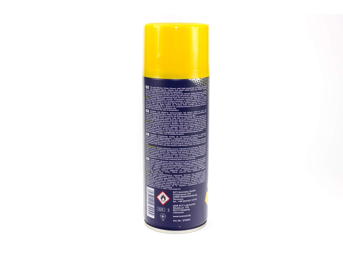 MANNOL 7904 Chain Cleaner (400ml) - Suitable for O-RING, X-RING, W-RING Chains