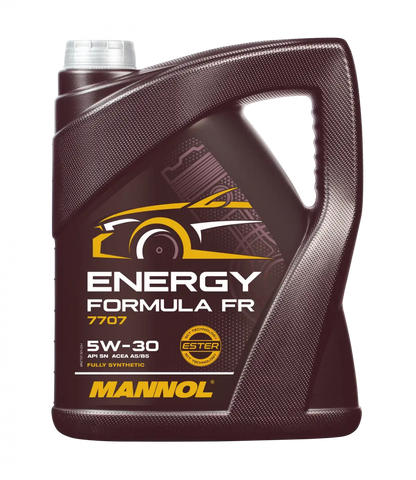 MANNOL 7707 Energy Formula FR 5W-30 API SN ACEA A5/B5 Fully synthetic Engine Oil| Imported from Germany
