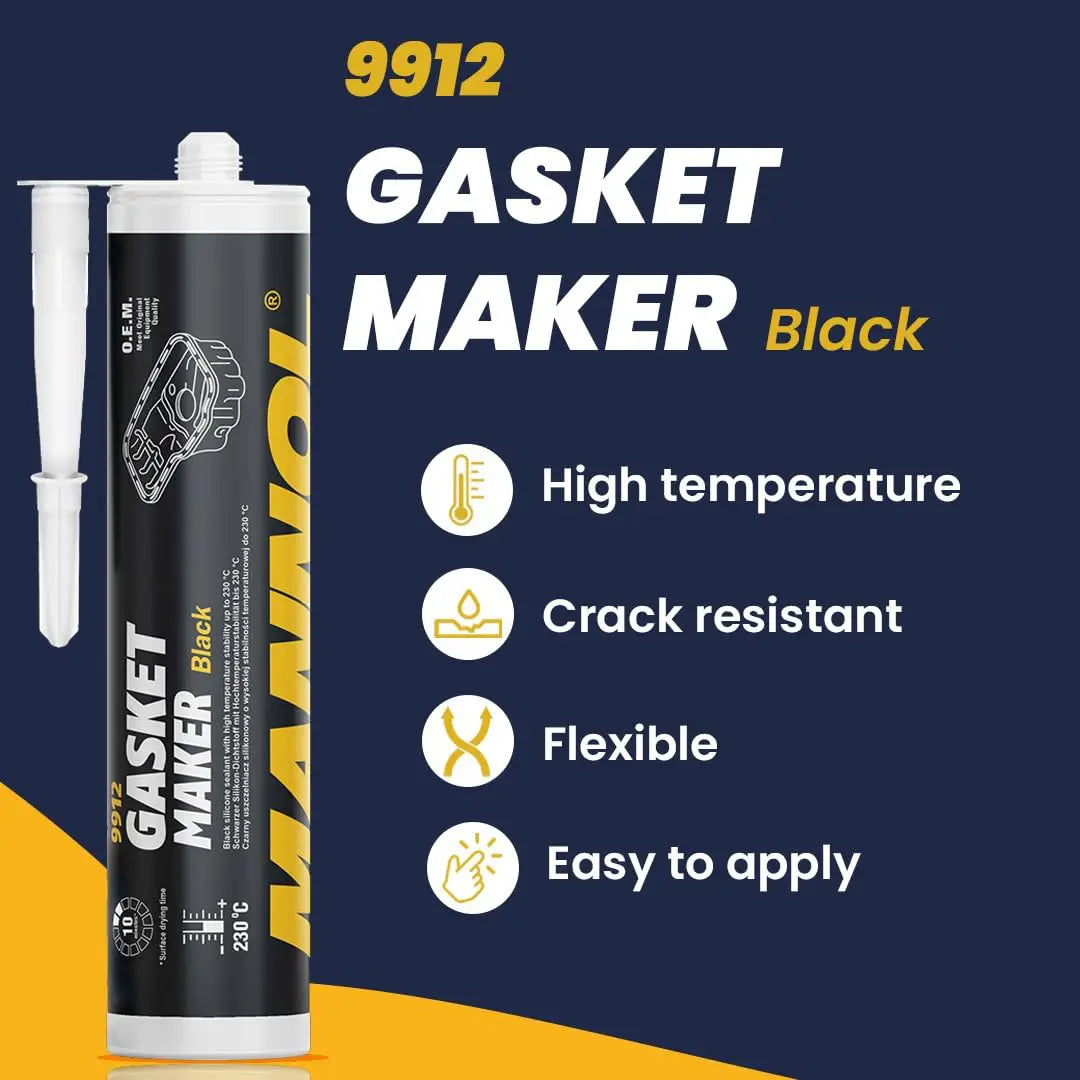 MANNOL Gasket Maker Black 9912 310 ml| Imported from Germany