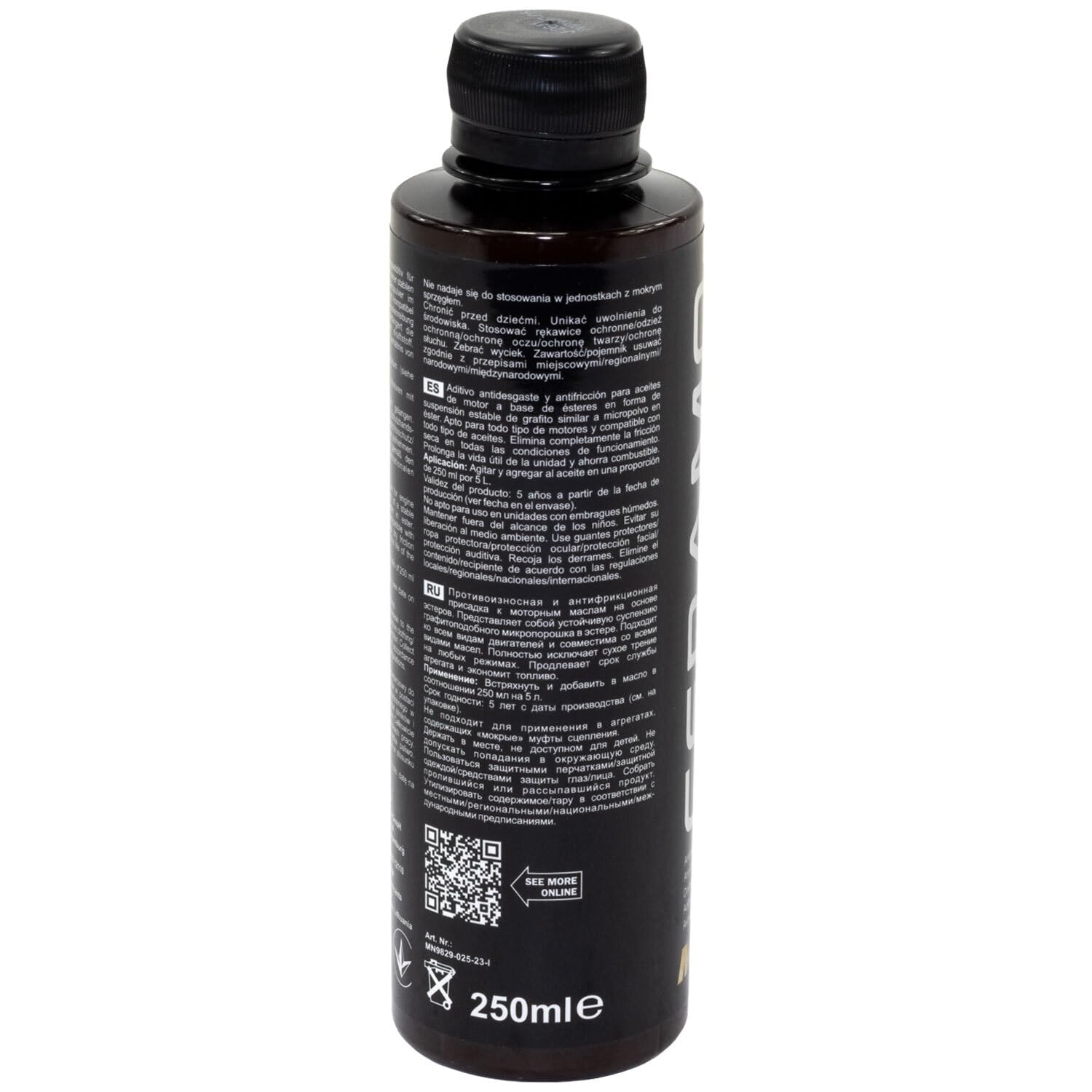 MANNOL Ceramo Ester 9829 (250 ML)|ENGINE PROTECTION ADDITIVE |Diesel and petrol|Four-stroke,two-stroke |Prevent deposits|Reduce fuel consumption|Engine noise IMPORTED FROM GERMANY 250 ML (1)