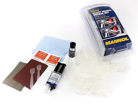 MANNOL 9802 Alloy Wheel Repair Kit Repair Of Light-Alloy Wheels Aluminum Magnesium Alloy Corrosion Of Steel Disks And Cracks | Imported From Germany.