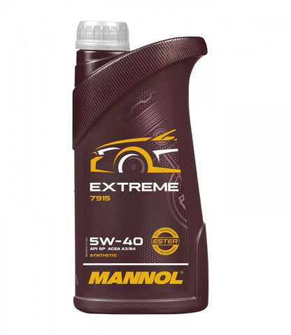 Mannol 7915 5W-40 Engine Oil - Extreme SAE 5W-40 ACEA A3/B4 Ester Synthetic | Imported from Germany
