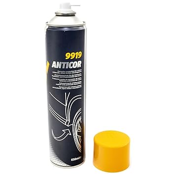 MANNOL 9919 Anticor Schwarz | Anti-corrosion & Anti-gravel | Rust Control | Industrial Coating | Heavy-Duty Anti-Corrosion | Imported From Germany(650ml)