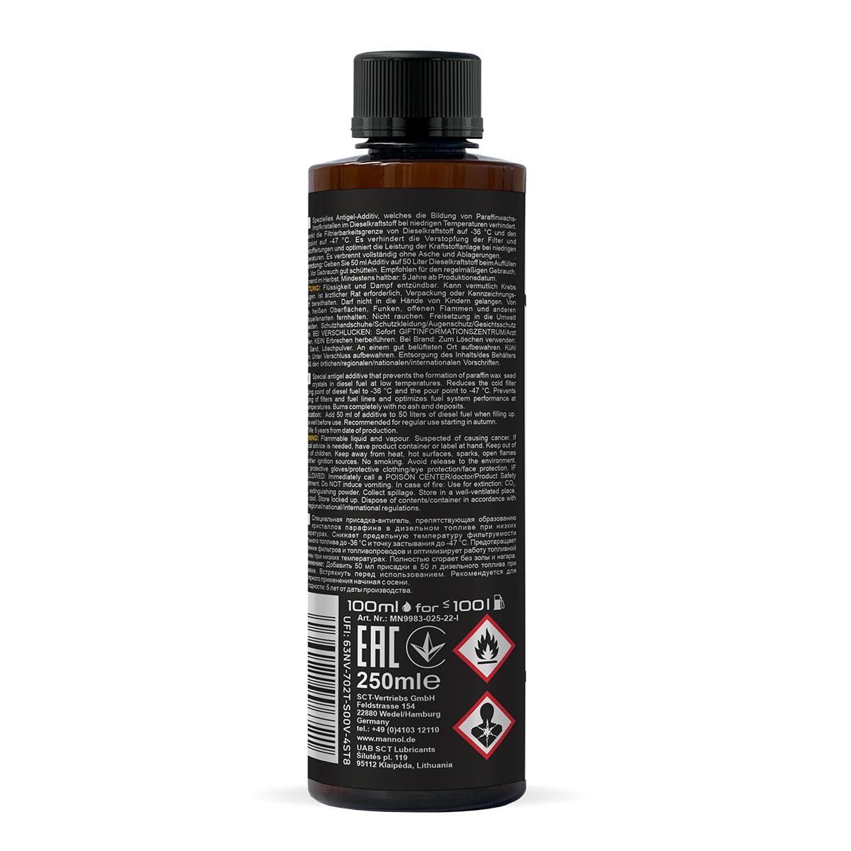 MANNOL 9983 Winter Ester Diesel Anti-Gel Additive for All Diesel Engines and Fuels
