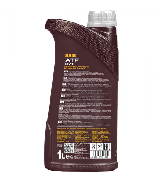 Mannol 8216 O.E.M. Gear Oil (1L) Fully Synthetic ATF Transmission Gearbox Fluid
