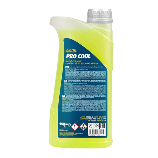MANNOL 4414 Pro Cool High-technology Performance Coolant Fluid 1 Litre SAE J1034 VW TL 774 J MB