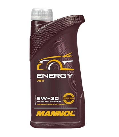 MANNOL 7511 Energy 5W-30 // API SN/CH-4 // ACEA A3/B4 Engine Oil for Modern Petrol and Diesel Engines