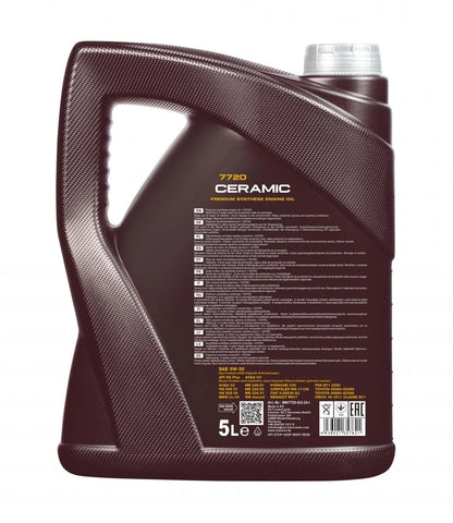 MANNOL 7720 (5L) CERAMIC SAE 5W-30 Fully Synthetic Oil (Petrol & Diesel)