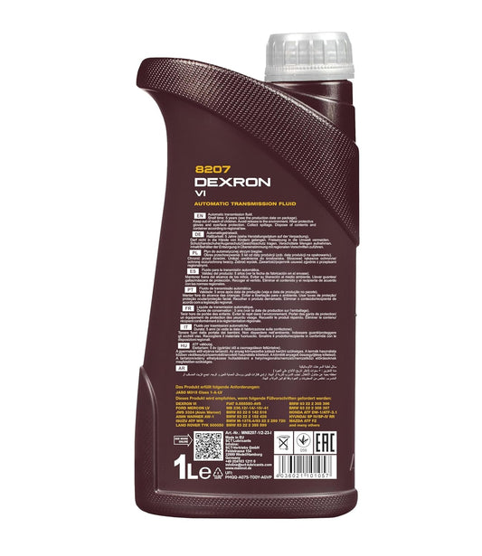 MANNOL 8207 DEXRON VI ATF Fully Synthetic Automatic Transmission Fluid for Optimal Performance - Kyte Car Parts