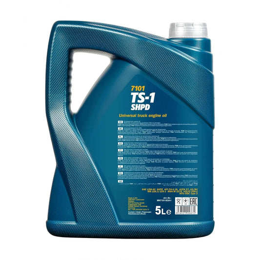 Mannol 7101 TS-1 SHPD 15W-40 (20L) – API CH-4/SL, ACEA E7 A3/B4 – Super High-Performance Diesel Engine Oil (Truck Special, Hydrosynthetic)
