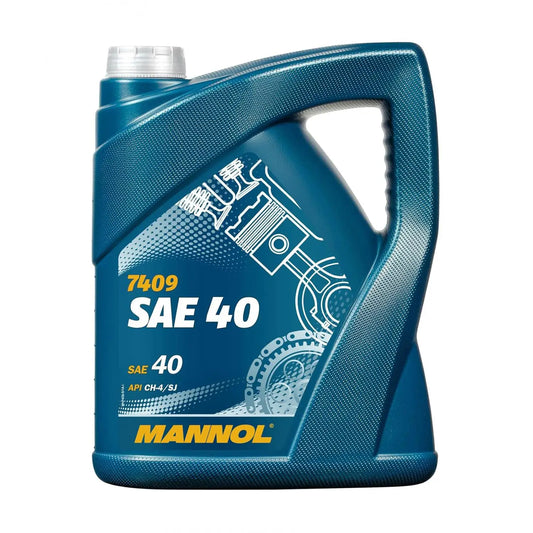 MANNOL 7409 SAE 40 Engine Oil for Diesel Engines - API CH-4/SJ Mineral Quality| Imported from Germany