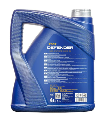MANNOL 7507 Defender 10W-40 Semi-Synthetic Engine Oil