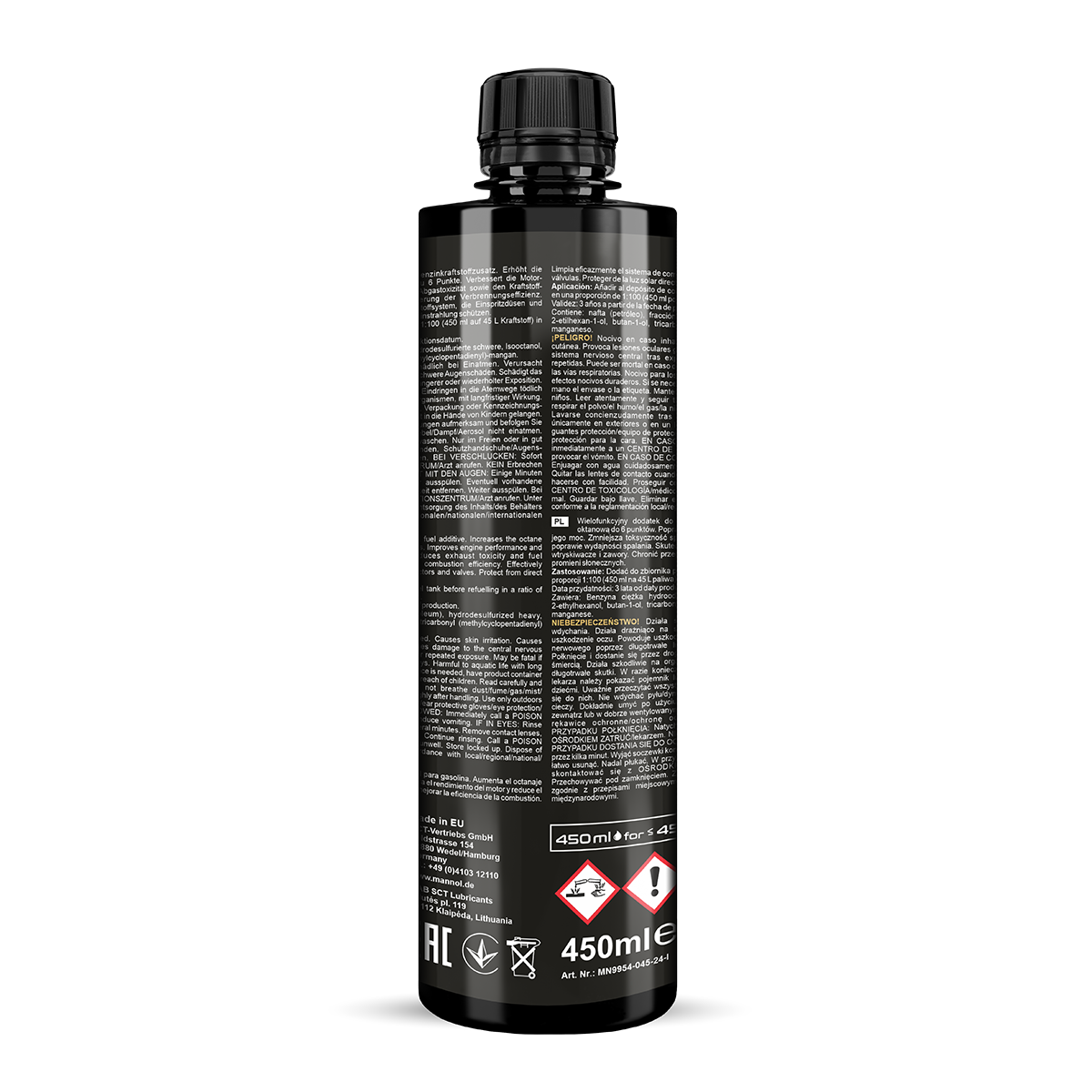 MANNOL 9954 Octane Plus – Petrol Engine Fuel Additive 450ml