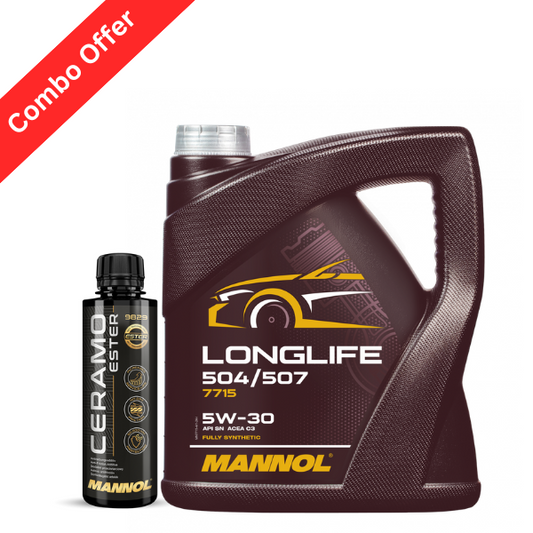 MANNOL 7511 Energy 5W-30 API SN/CH-4, ACEA A3/B4 Engine Oil for Modern Petrol and Diesel Engines + Ceramo Ester 9829 (250 ML) IMPORTED FROM GERMANY 250 ML Combo