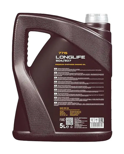 MANNOL 7715 Long life 504/507 SAE 5W-30 Car Engine Oil | Imported from Germany