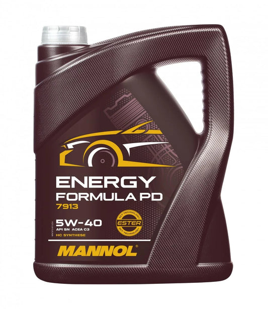 MANNOL 7913 Energy Formula Engine Oil 5W-40 – Fully Synthetic Engine Oil 5L - Kyte Car Parts