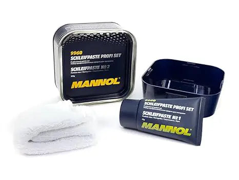 MANNOL 9960 Schleifpaste Profi Set | Imported from Germany