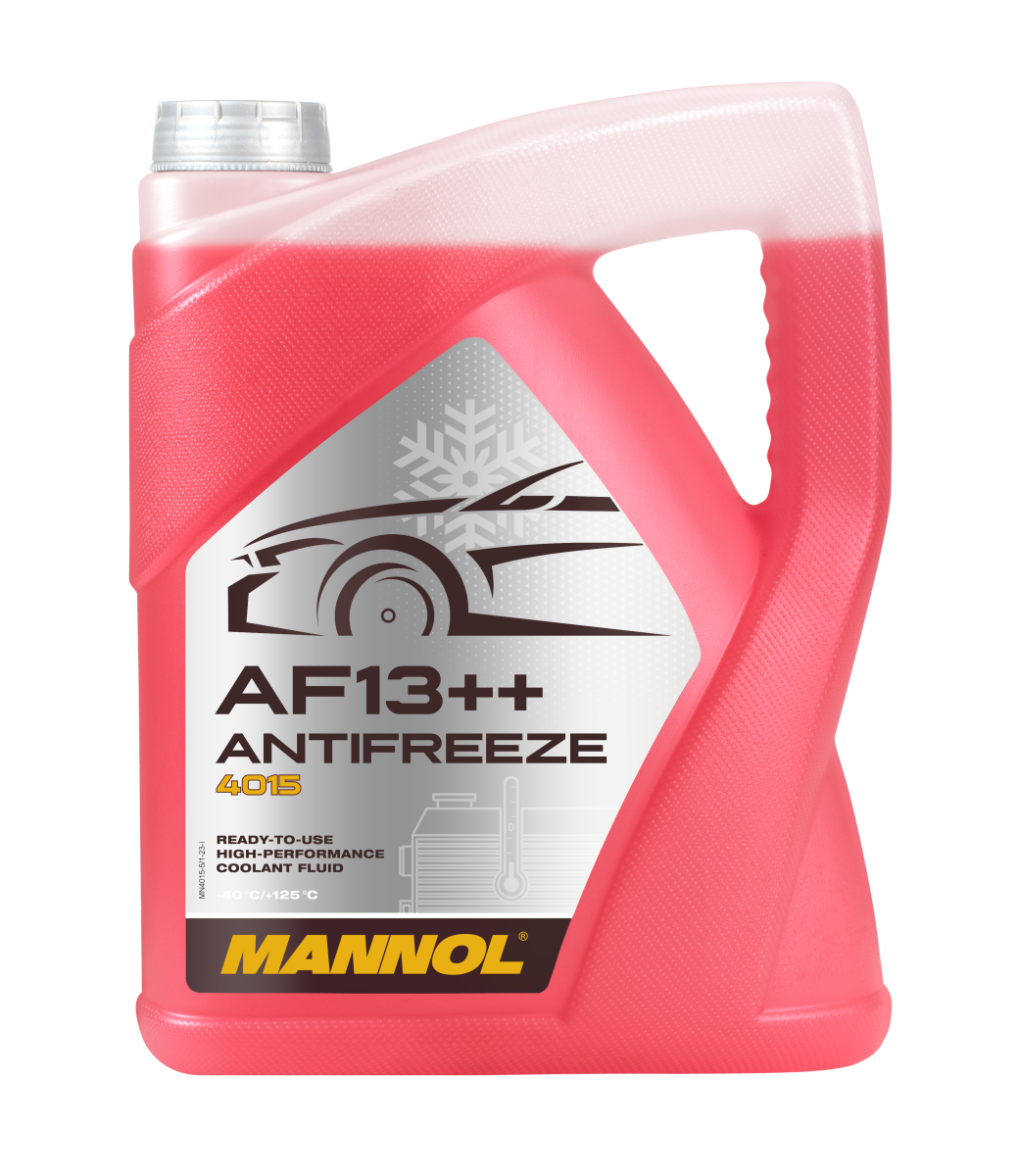 Mannol 4015 AF13++ antifreeze container on a white background