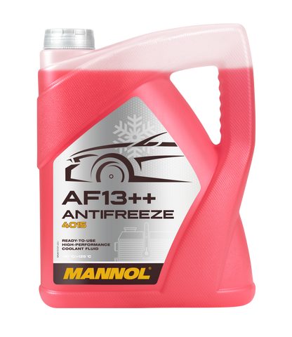 Mannol 4015 AF13++ antifreeze container on a white background