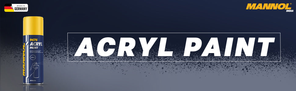 MANNOL 9676 Acryl Paint Silver Quick-drying Silver Paint For Car Imported From Germany(450ML)