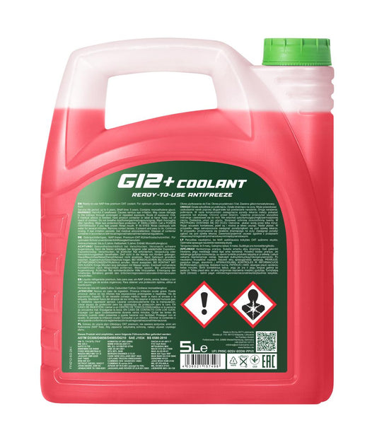 FANFARO 4212 G12+ Ready-to-Use Antifreeze – OAT Organic Carboxylated Coolant | Imported from Germany