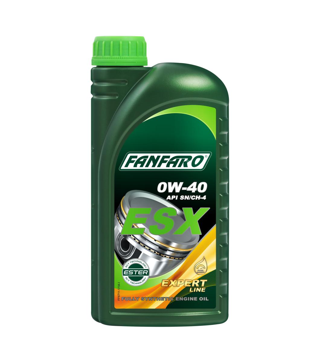 FANFARO 6711 ESX 0W-40 Synthetic Engine Oil for Petrol & Diesel Cars | Imported from Germany