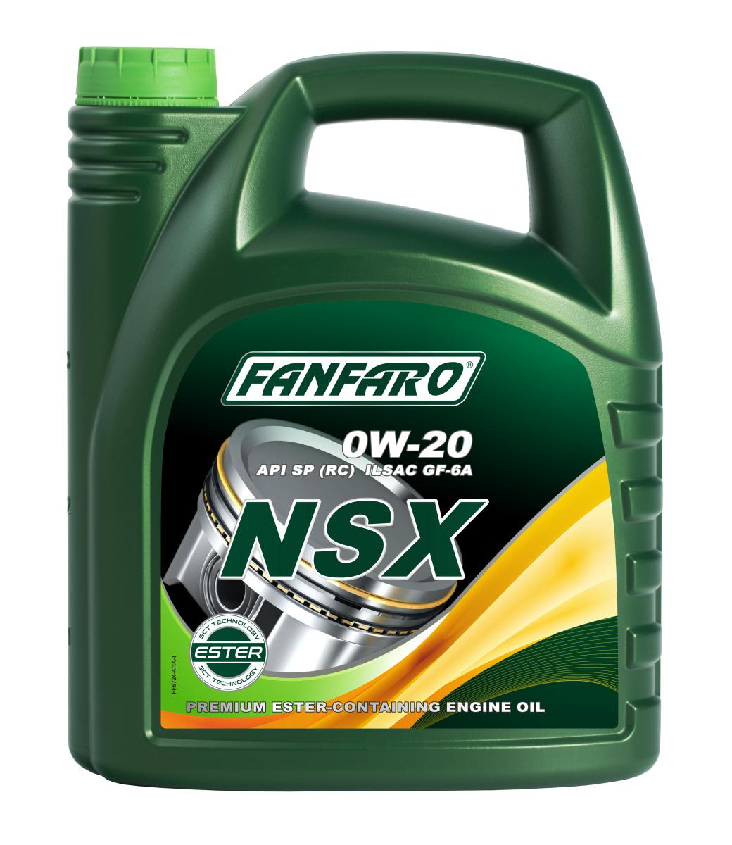 FANFARO 6724 NSX SAE 0W-20 API SP (RC) ILSAC GF-6A PREMIUM ESTER-CONTAINING ENGINE OIL FOR PETROL ENGINES IMPORTED FROM GERMANY